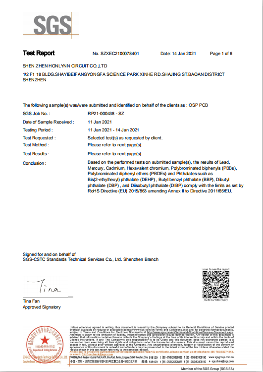 OSP-ROHS检测报告英文20210114