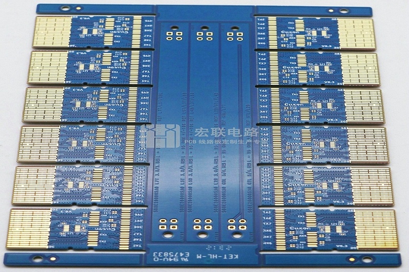 沉金+电金金手指PCB